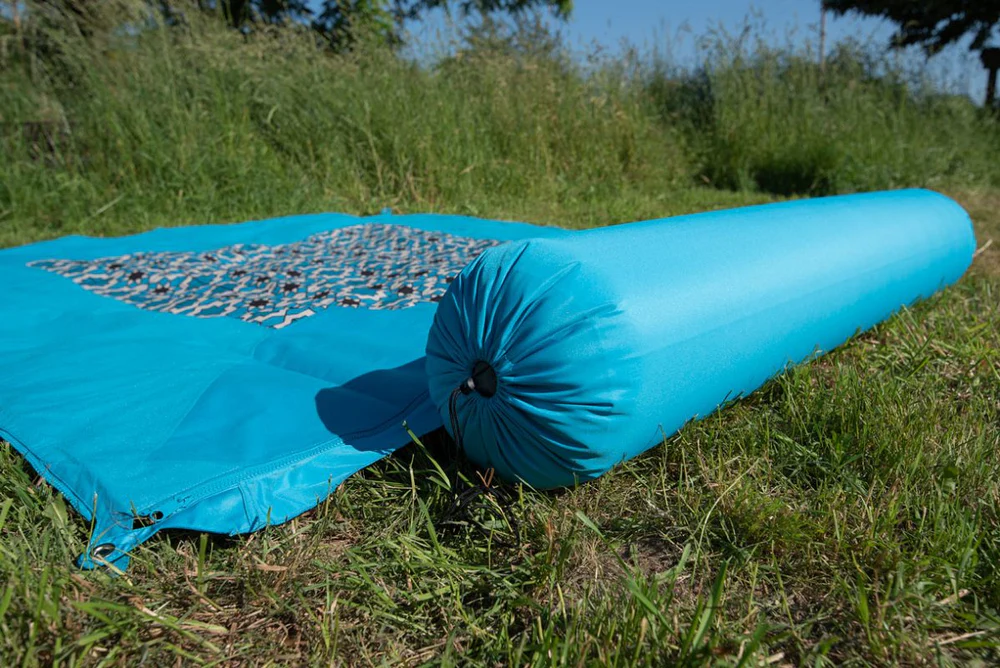 [9961697] Kissenrolle verbindbar Zip XL Lounger türkis RV hellblau Bent