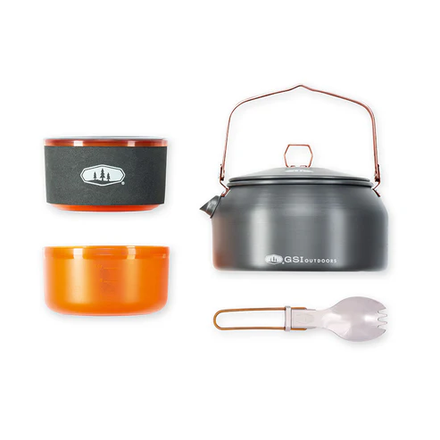 [50264] Set Bouilloire - mug - bol, Halulite Ketalist GSI