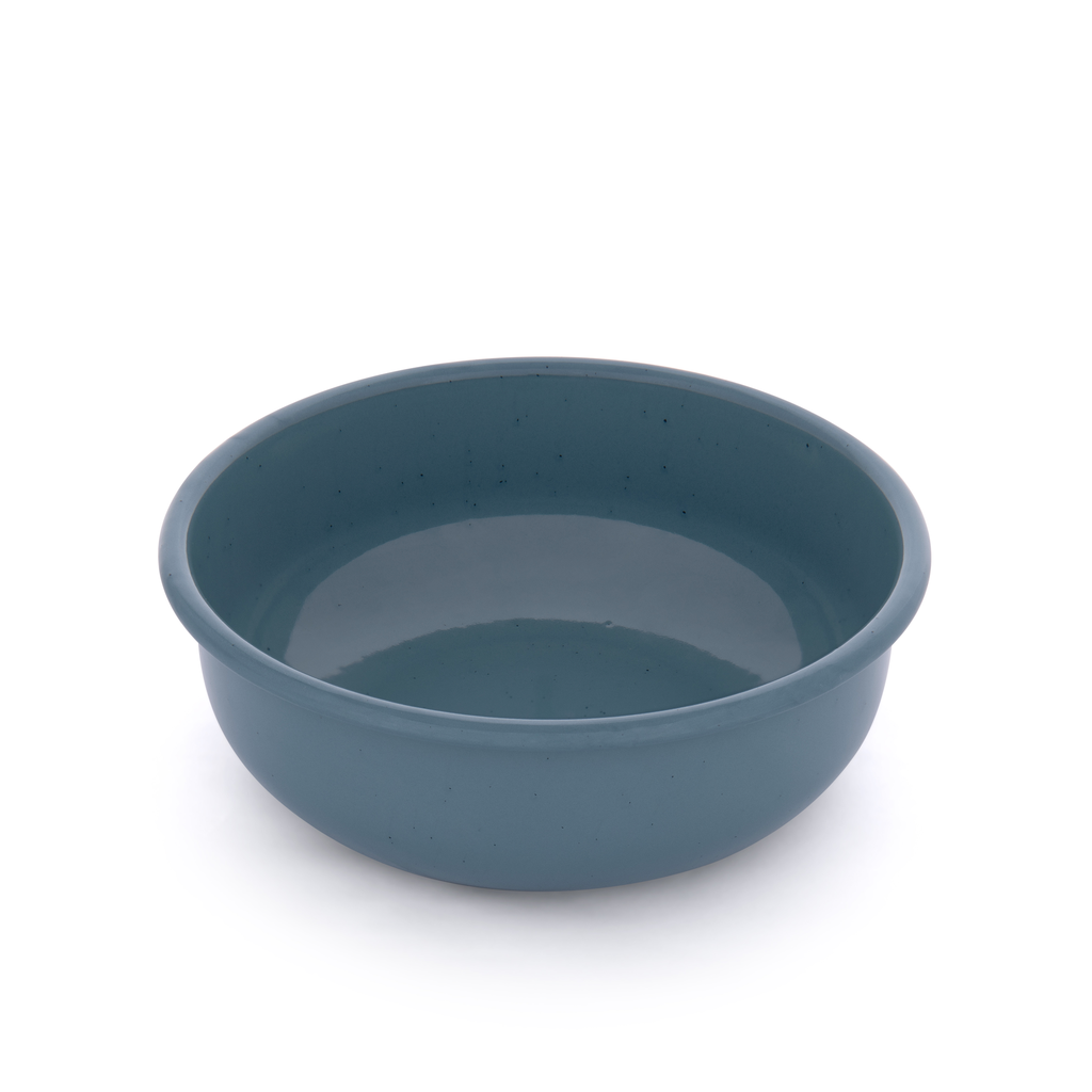 [CKW-1078] Schüssel Rolled Enamelware smoky blue Barebones