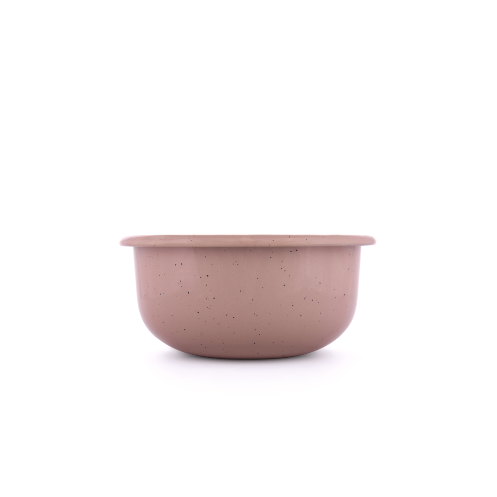 [CKW-1086] Bol d'appoint Rolled Enamelware, dusty rose, Barebones